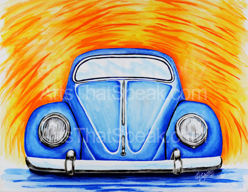 Hector Santiago Art - VW Art - VW Bug Art - VW Beetle Art 